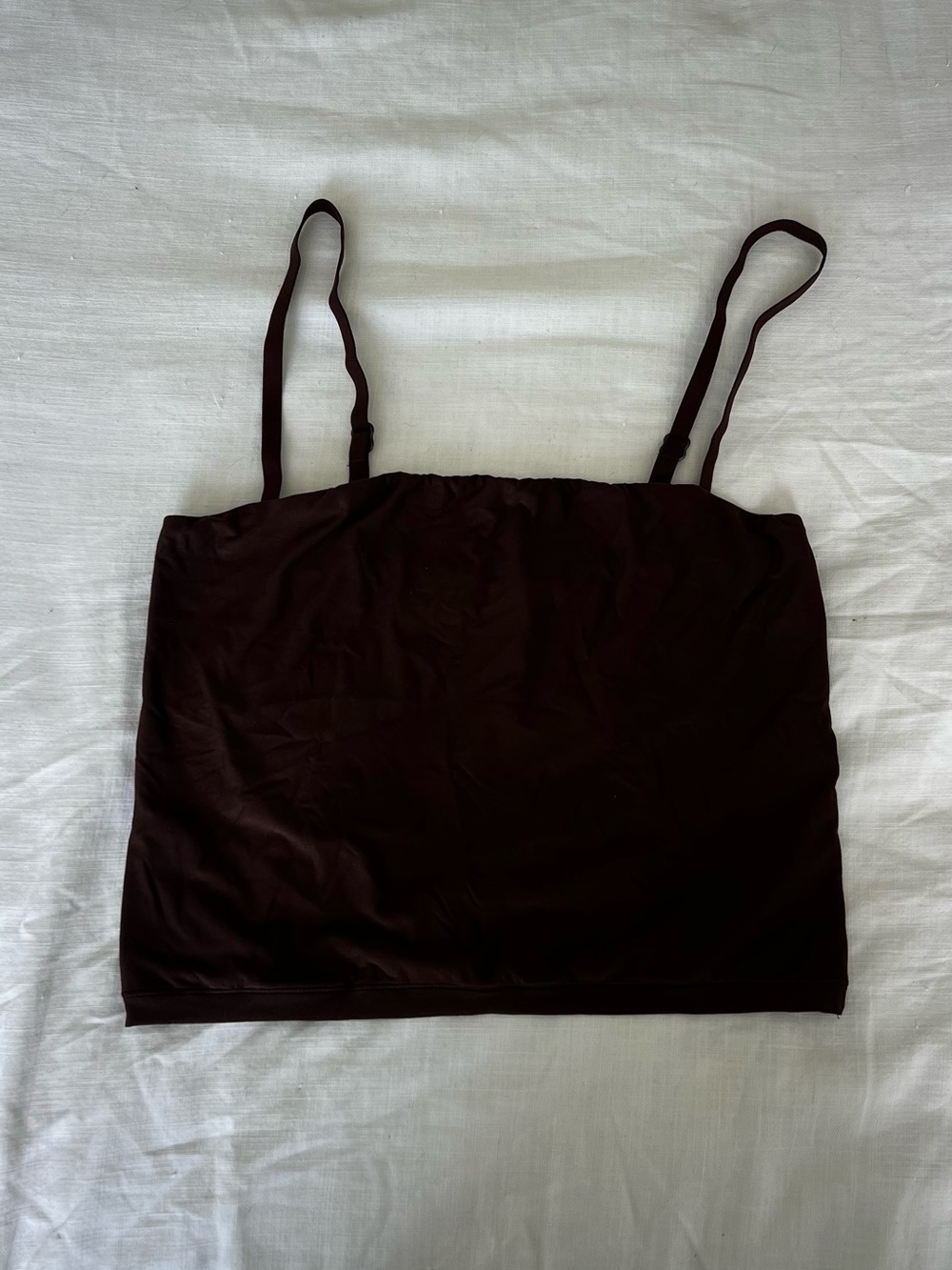aerie Dark Brown Slim-Strap Cami
